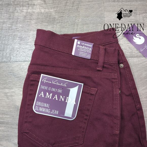 Gloria Vanderbilt Petite The Original Slimming Heritage Fit Jeans Size 12P - Picture 2 of 6